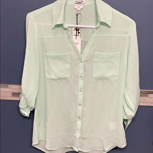 Mint Slim portofino button up shirt